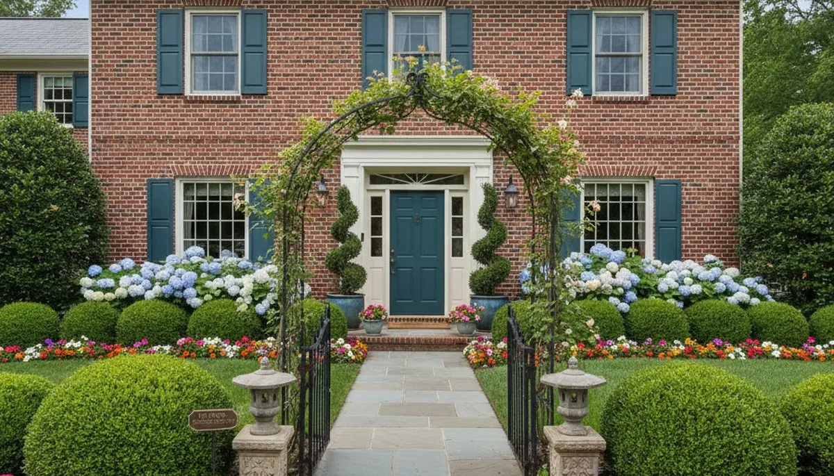 Front yard curb appeal landscaping with flowers and shrubs by Chop Chop Landscaping in Richmond, VA